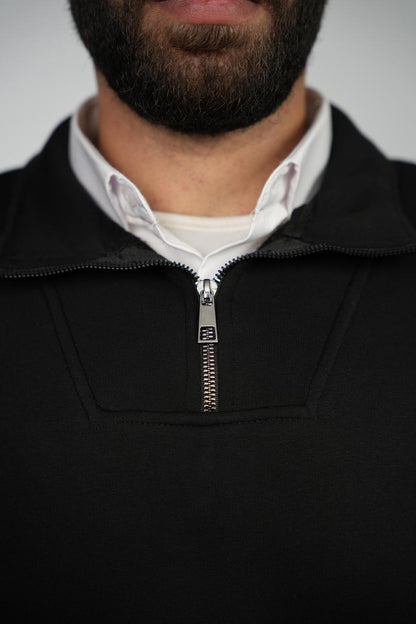 BLACK QUARTER ZIPPER